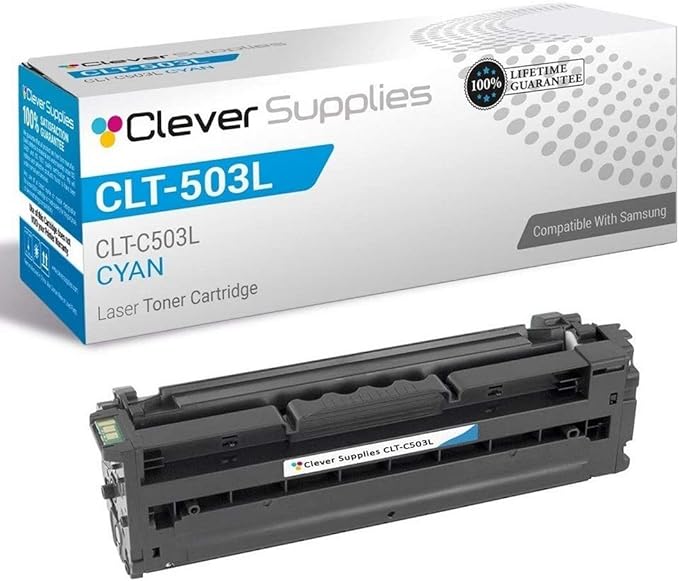 CS Replacement Toner Cartridge Compatible with Samsung CLT-503L CLT-C503L Cyan ProXpress C3010DW ProXpress C3010ND ProXpress C3060F ProXpress C3060FW