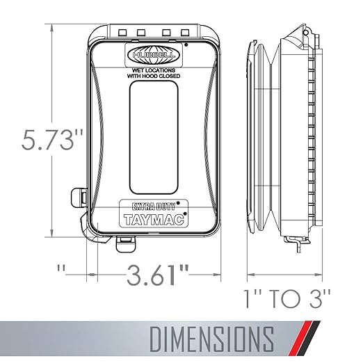 TAYMAC ML500 Single-Gang Mount 16-in-1 Flat Nonmetallic Weatherproof Vertical/Horizontal, 1-Pack, Bronze