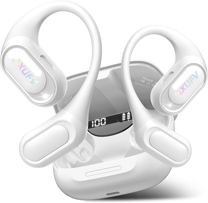 AI Translation Earbuds Real Time with Audio and Video Calls, 164 Language/7 Translation Modes Translator Earbuds Bluetooth 5.4 with APP, 50H Translate Ear Buds Device for Business/Learning, White