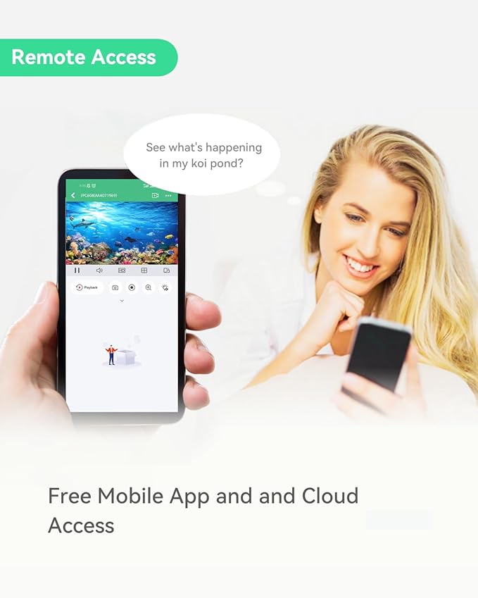 LINOVISION 4K Ultra HD Underwater Camera with Anti-Corrosion Coating, POE Network Camera with Intuitive Web GUI and Mobile APP, for Aquaculture Farms, Aquariums, Dams(33ft Cable)