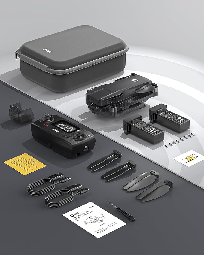 Holy Stone HS720G 2-Axis Gimbal Drones with 4K EIS Camera, 2 Batteries 52-Min Flight Time, Brushless Motors, GPS Auto Return, Video Transmission, Mini Foldable Drone for Beginners Adults