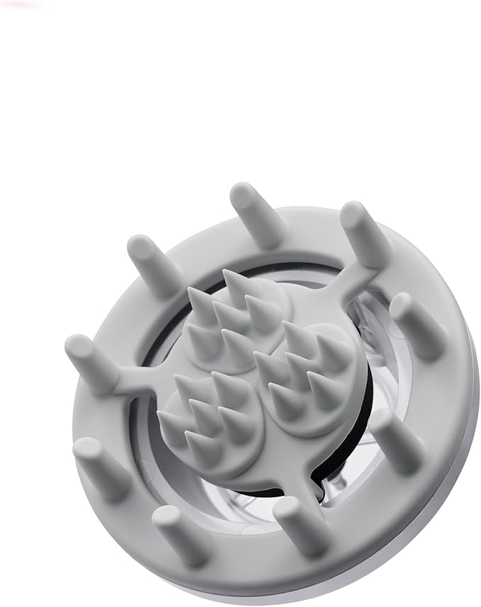 Blow Dryer with Scalp Massager for Hair Growth, Ionic Reset Technology, Hair Dryer with Diffuser Attachment - Quiet, Lightweight, and Powerful for Women (White)