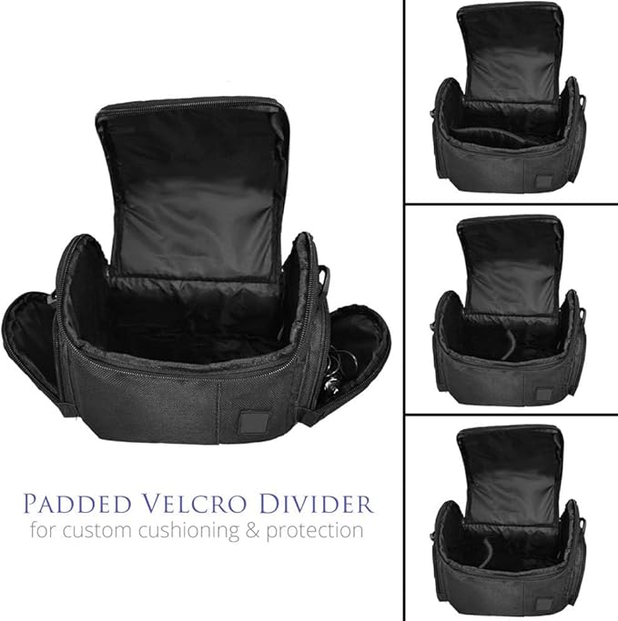 2-Pack Soft Padded Camera Bags, Small & Medium Sizes Camera Case for DSLR & Mirrorless Cameras, Fits Canon, Nikon, Sony, Olympus, Samsung, Panasonic,Lightweight Case Shockproof Gadget Bags with Strap