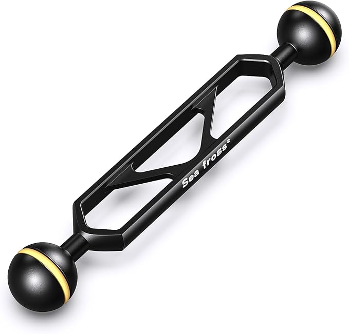 Sea frogs Double Ball Arm 6.0" Essential Underwater Photography Gear Lighting System Aluminum Alloy Diving Equipment Accessory Lightweight Arms DA-1