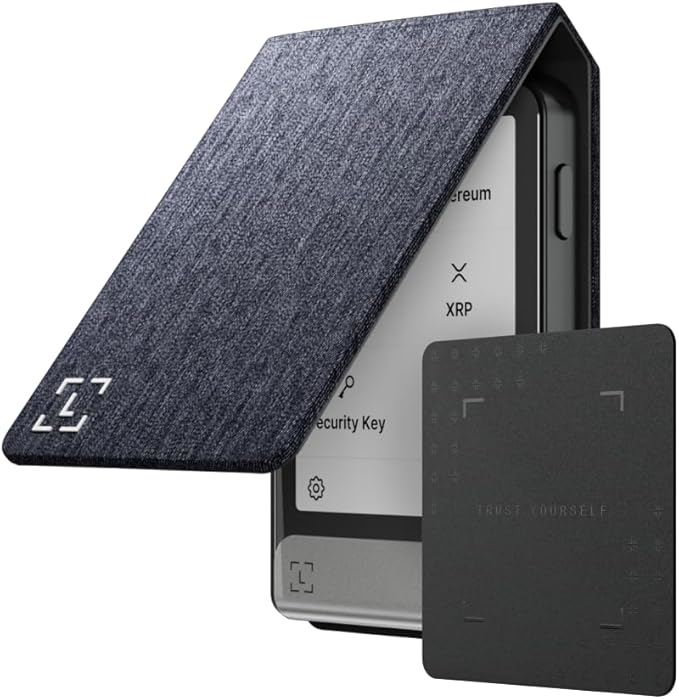 Bundle Ledger Flex + Magnet Folio - Now Including Ledger Recovery Key - Discover The World's Most intuitive Hardware Wallet, Enhanced with a Quick, Easy Backup Access