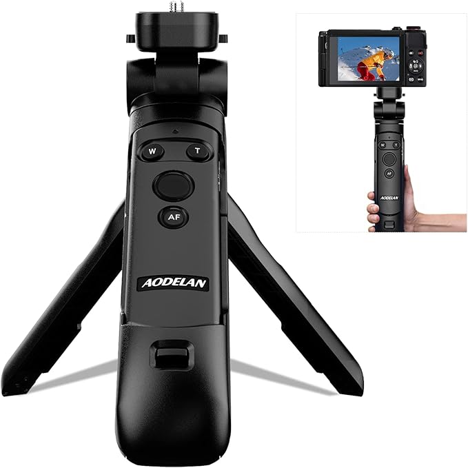 Wireless Shooting Grip and Tripod Camera Remote Control for Canon EOS Rebel SL2, SL3, 77D, R5, R6, T7i, M50, EOS RP, R, PowerShot SX70 HS, G7 X Mark III, G5 X, M6 Mark II