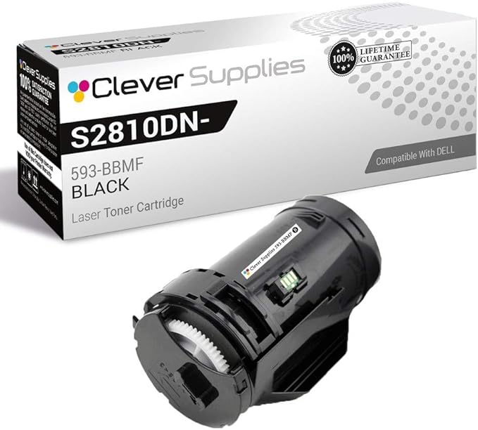 CS Replacement Toner Cartridge Compatible with Dell S2810DN-H815DW 593-BBMF Black H815DW S2810DN S2815DN