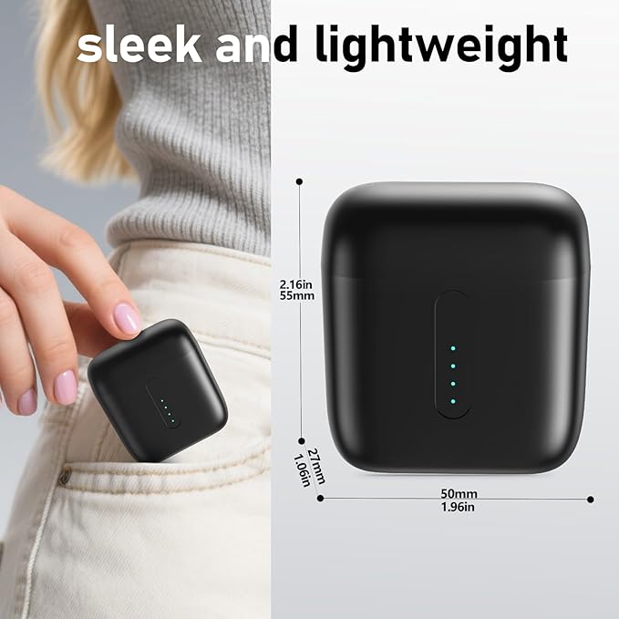 ANC Wireless Earbuds with Big Bass Durable, Lightweight Design for Noisy Factories, Gym, and Travel, Includes 3-Size Tips for Secure Fit