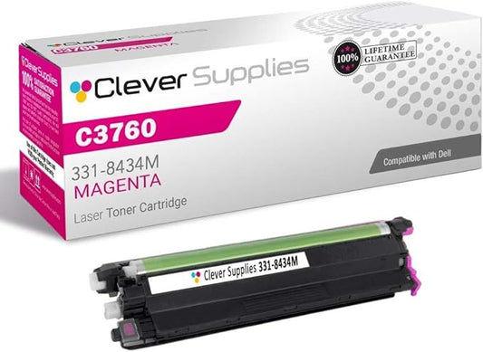 CS Replacement Drum Unit Compatible with Dell C3760 331-8434M Magenta Color Laser C2660dn C2665dnf C3760dn C3760n C3765dnf Drum Unit Magenta