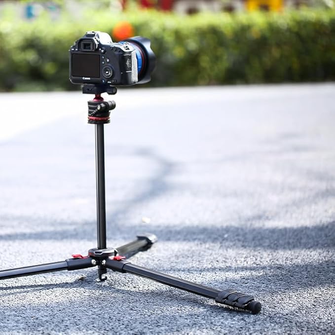 Travel Tripod, 68" Camera Tripod with 360° Ball Head Lightweight Aluminum Portable for DSLR/SLR Cameras, Video Camcorders, Action Cameras, Phones, Telescopes...8.8lbs (TM66-LB36)