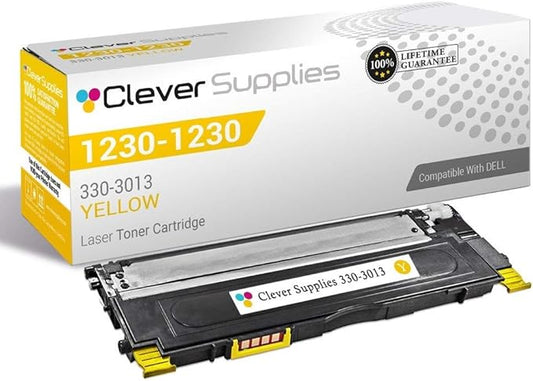 CS Replacement Toner Cartridge Compatible with Dell 1230 330-3013 Yellow Color Laser 1230 Color Laser 1235 Color Laser 1235c Color Laser 1235cn Color Laser 1230c