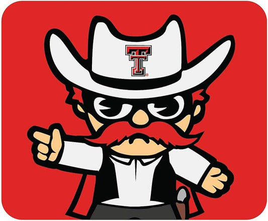 OTM Essentials Texas Tech University Standard Fabric Mouse Pad, Desk Accessories, Standard Fabric Gaming Mouse Pad, Tokyodachi Cropped