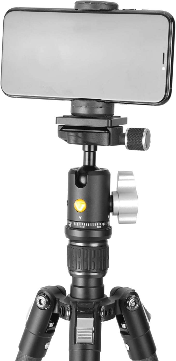 Vanguard Vesta GO 204CB Ultra Lightweight and Packable Carbon Fiber Travel Tripod with VEO BH-45 Ball Head