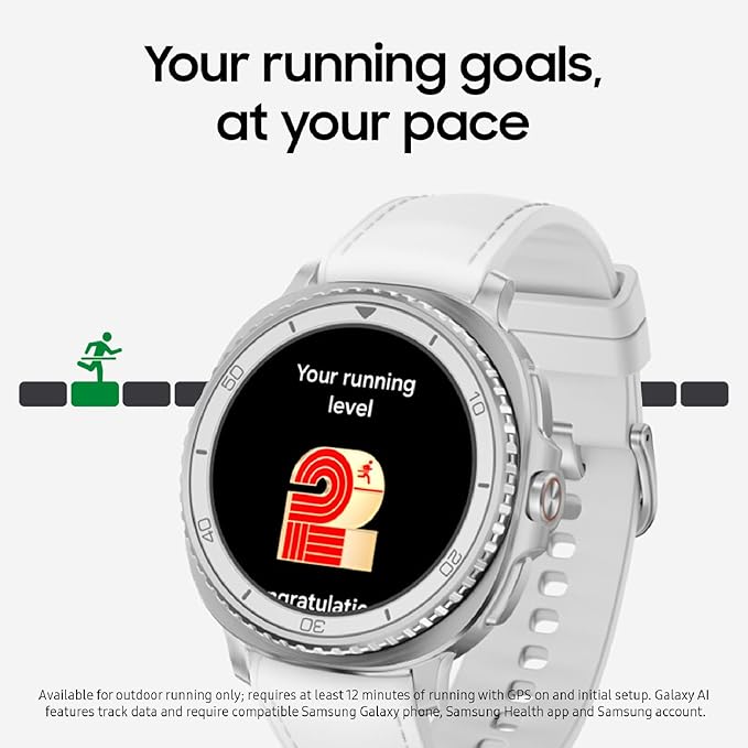 Samsung Galaxy Watch 8 Classic (2025) 46mm Bluetooth Smartwatch, Cushion Design, Rotating Bezel, Quick Button, Sleep Coaching, Running Coach, Energy Score, White [US Version, 2 Yr Warranty]