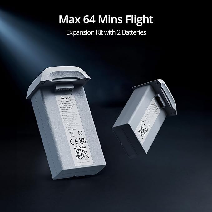 Potensic ATOM, 3-Axis Gimbal 4K Drone with Camera for Adults, Under 249g, 64 Mins Flight, Max 6KM Transmission, Visual Tracking, 4K/30FPS QuickShots, Expansion Kit