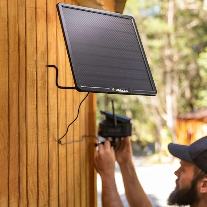 VOSKER 2 in 1 Solar 15,000 mAh Wireless Outdoor Universal Charger USB Battery Pack Power Bank for Smartphones, Tablets, Compatible with V150, V200 & V300 Models.