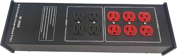 AC Power Filter Power Conditioner - WAudio AC Power Purifier with Surge Protector, Black