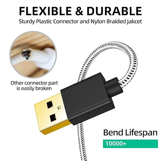 USB Cable for Fire Stick, Micro USB Power Cable for Amazon Fire Stick, Power up Your Fire Stick from Your TV's USB Port, Chromecast, Roku Stick, TiVo Stream 4K, 2 Pack