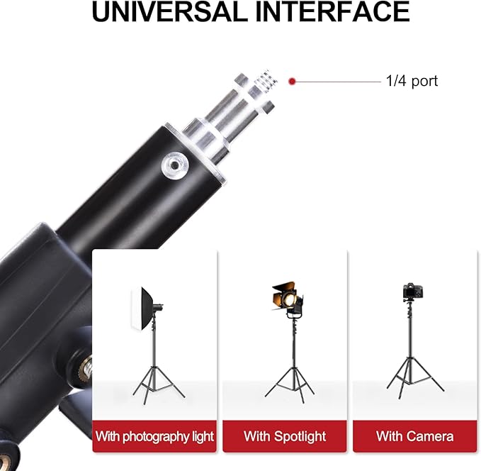 BEIYANG 9.2Ft Photography Light Stand with Spring Cushion, Heavy Duty Tripod Stand for Lights, Reflectors, Softboxes, Umbrella, Strobe Light, Camera