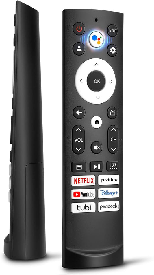 Voice Remote Control Replacement for Hisense Smart Google TV，Compatible with Hisense QLED UHD Mini-LED ULED Google TVs