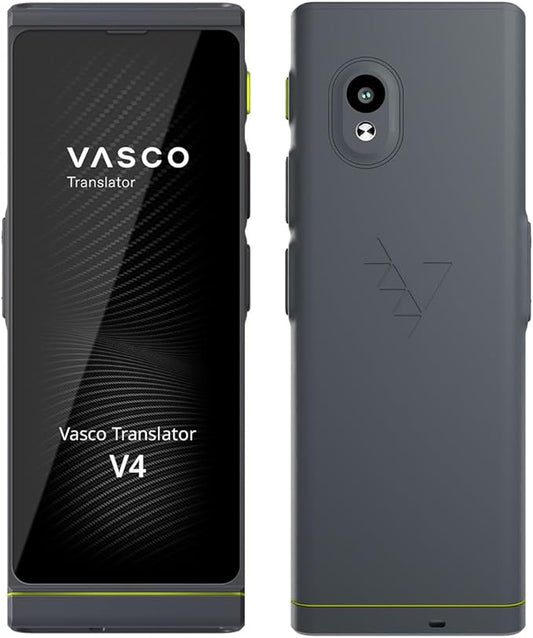 Vasco V4 Language Translator Device | 112 Languages | Free Lifetime Internet in Almost 200 Countries | Stone Gray