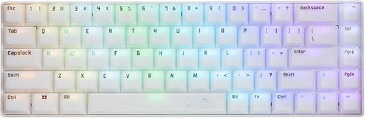 STORIA Magnetic Gaming Keyboard Mercury 65 Rapid Trigger, White, Transparent Keycap, 65%, Polling Rate 8000Hz
