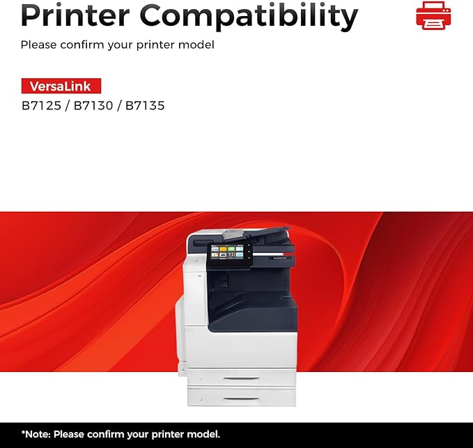 Versalink B7125 B7130 B7135 Black High Capacity Toner Cartridge 2-Pack Replacement for Xerox 006R01818 Toner Compatible with Xerox Versalink B7125 B7130 B7135 Laser Printer Ink All-in-One Copier Copy