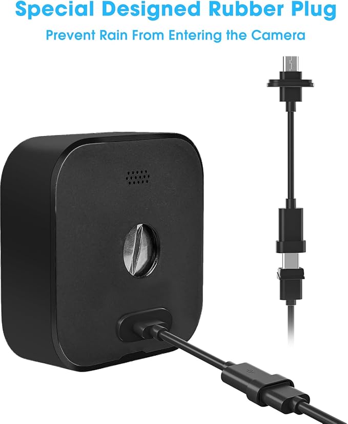 5W Solar Panel Compatible with Blink Outdoor 4(4th Gen)/Blink Outdoor(3rd Gen) XT3 & Blink XT2/XT Camera, Blink Solar Panel Charger with 13.1ft Cable Rubber Plug, IP65 Waterproof, Secure Mount, 3 Pack