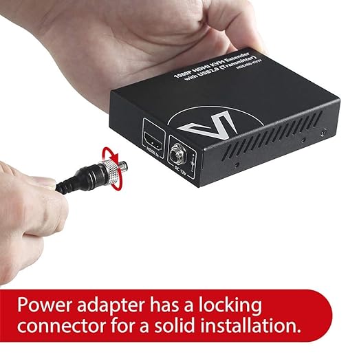 AV Access HDMI KVM USB Extender Over Cat5e/6/6a/7 260ft/80M, 2 USB 2.0 Ports, Zero-Latency, Plug and Play, PoE, No Driver, Supports All Operating System, Keyboard and Mouse USB Over Ethernet