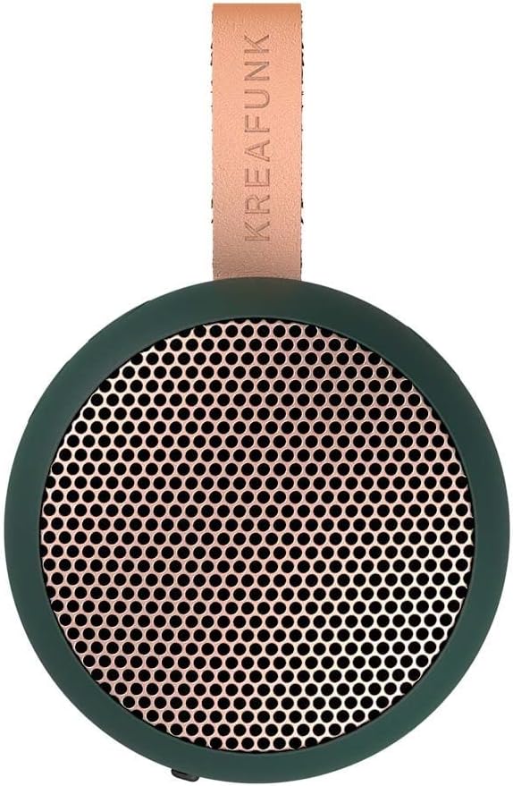 aGO2 Portable Bluetooth Speaker, Green, Water Resistant (IPX5), Up to 25 Hours of Wireless Play, Voice Assistant, Stereo Sound, Wireless Speaker for iPhone, Android, and More