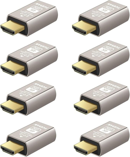 4K 120Hz HDMI 2.1 Dummy Plug – High-Resolution Virtual Display Emulator for PC, VR Headsets & Cryptocurrency Mining EDID Headless Ghost Display Adapter(4K-120Hz-8P)