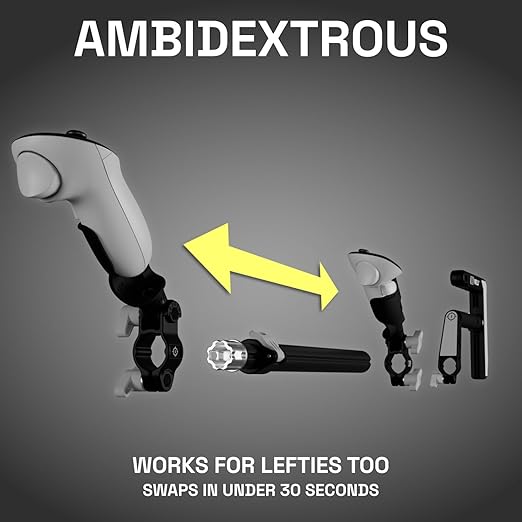 WIELD VR Gun Stock for Quest 3 | 2 | 3S | Pro – Must-Have Adjustable Folding Stock with Tactical Sling – Designed for FPS Accuracy, Stability & Immersion – VR Accessory for Shooting Games – OneStock