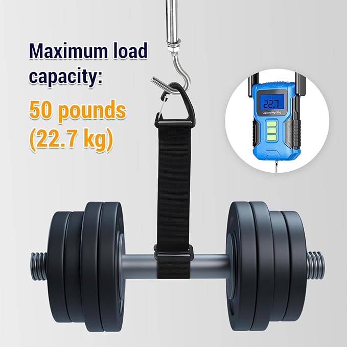 Easy Hang Extension Cord Holder Organizer, Tightened by Gravity, Heavy Duty Storage Straps,Perfect for Garage Organization, 4 PCS 18", Black