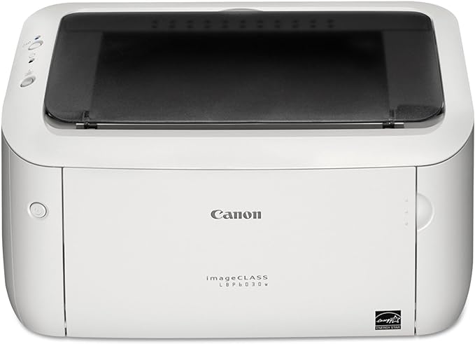 Canon imageCLASS LBP6030w - Monochrome, Wireless Compact Wireless Laser Printer, 1 Year Limited Warranty, 19 PPM, White
