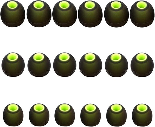 Silicone Replacement Earbud Tips Earbud Covers Fit for in-Ear Headphones (Inner Hole 3.8mm -5.1mm) Earbud Replacement Tips Earbud Rubber Tips 9 Pairs S/M/L