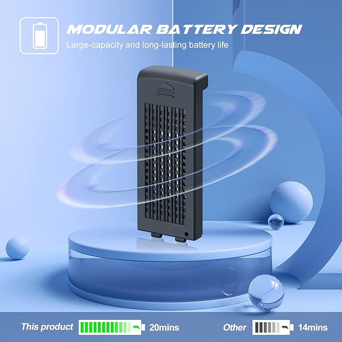 4DRC V14 Professional Drone with 1080P Dual Camera, Foldable HD FPV Mini Drone with 2 Batteries,Trajectory Flight Control,One Key Take Off/Land, Toys Gifts for Teen Boys Girls, Beginner