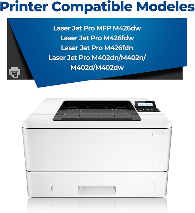 26X CF226X Toner Cartridges High Yeild for HP 26X 26A CF226A Toner Replacement Works with Laserjet pro M426dw M402n M402d M402dn M402dw, CF226 Toner for Laserjet Pro MFP M426fdw M426fdn Printer
