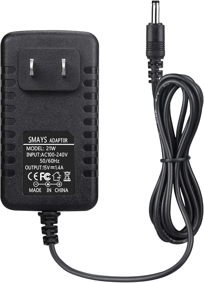21W Power Cord Replacement for Alexa Echo Show (1st Gen), Echo Plus (1st Gen), Fire TV (2nd Gen) - AC Charger Power Adapter