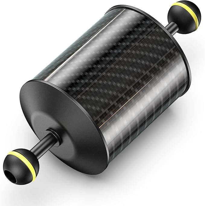 Sea frogs D80mm, 7'', Carbon Fiber Float Arm for Ultralight, Aquatic Arm, Buoyancy Provided 500 g, Underwater Camera System Diving Tray Video Light/Strobe GA-9