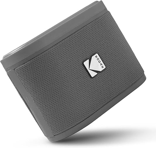 KODAK SOUNDBRIX™ Bluetooth Speaker with HD Sound Portable Wireless IPX4 Water Resistant Upto 5H Playtime V5.4 for Home Party Outdoor Beach Electronic Gadgets Birthday Gift Gray Stackable Speakers