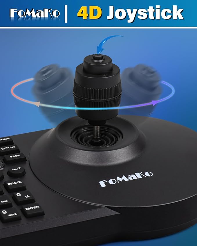 FoMaKo 4K 20X PTZ Camera HDMI AI Auto-Tracking PTZ Camera,for Church Worship Education Conference Events,NDI 6 & NDI HX3 Certified(K20UHx3+KC608 Pro)