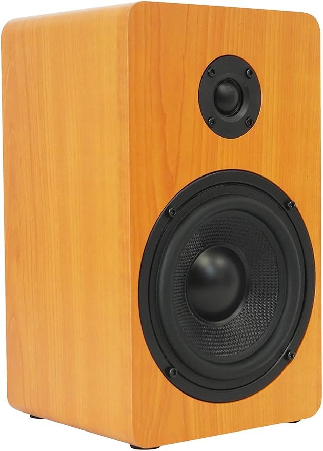Rockville RockShelf 54C V2 360W Wood 5.25" Bookshelf Speakers/4 Ohm, Audiophile Woofer, Silk Tweeter, Wall-Mountable, for Home Theater and Music Enthusiasts