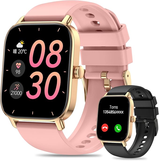 Smart Watch for Men Women Fitness: Make Answer Call Digital Mens Watches Waterproof Running Pedometer Smartwatch for Android Phone iPhone Samsung Compatible Sleep SpO2 Heart Rate Monitor Step Tracker