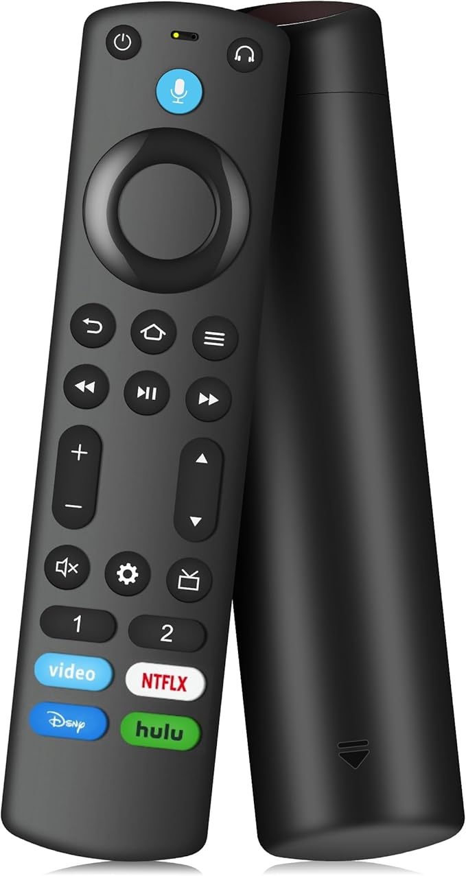 Voice Remote Control Compatible with Fireseries TV Cube/Stick/4K/4K Max/Lite/Cube/Stick HD, Smart TVs (3rd Gen), for Omni Mini-LED Series, Omni Series, 4-Series, Insignia, Toshiba, Pioneer Smart TV