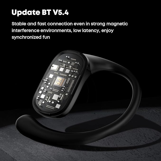 Bluetooth Headphones Air Conduction, IPX5 Waterproof Air Conduction Ear Buds, Over Ear Headphones with MIC, Over Ear Earbuds for Sports, Running Earbuds, 35 Hours Music, Clear Calls