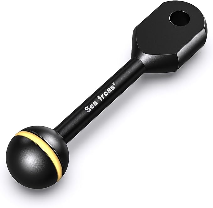 Sea frogs Ball Arm Ball to YS Mount Arm 3.5" Essential Diving Equipment Underwater Photography Gear Lighting System Aluminum Alloy Diving Equipment Accessory Lightweight Arms AM-2