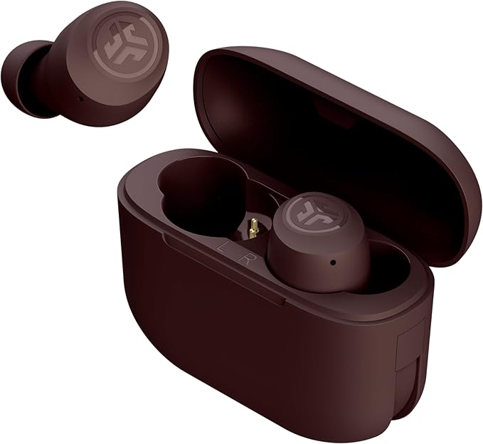 JLab Go Air Pop+ Tones True Wireless Earbuds, in Ear Headphones, Bluetooth Earphones, 35H Playtime Ear Buds, Bluetooth Earbuds with Microphone, USB-C Charging Case, Dual Connect, EQ3 Sound, (4975 C)