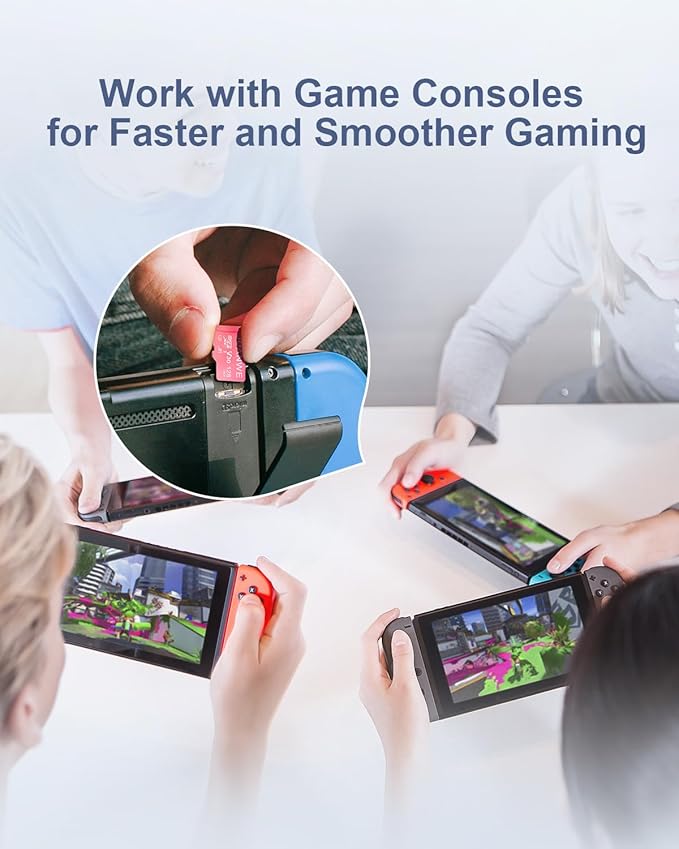 JUANWE 128GB Micro SD Card 2 Pack 128GB TF Card with Adapter, microSDXC Memory Card for Camera, Drone, U3, A1, V30, 4K UHD, UHS-I, SD Card