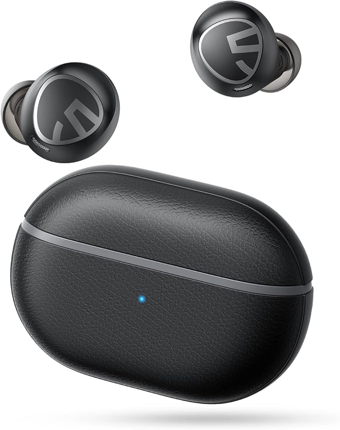 SoundPEATS Free2 Classic Wireless in Ear Earbuds, 30Hrs Playtime Headphones, Bluetooth V5.1 Earphones, Built in Mic for Clear Calls, Touch Control, Single/Twin Mode, Stereo Sound