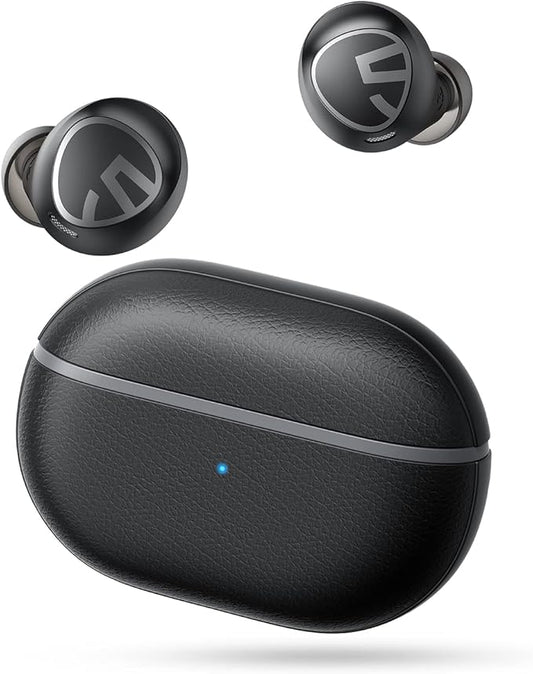 SoundPEATS Free2 Classic Wireless in Ear Earbuds, 30Hrs Playtime Headphones, Bluetooth V5.1 Earphones, Built in Mic for Clear Calls, Touch Control, Single/Twin Mode, Stereo Sound